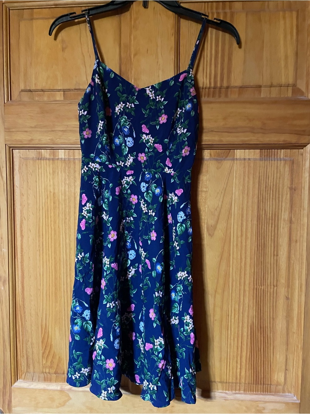 Old Navy Navy Blue Floral Mini Dress